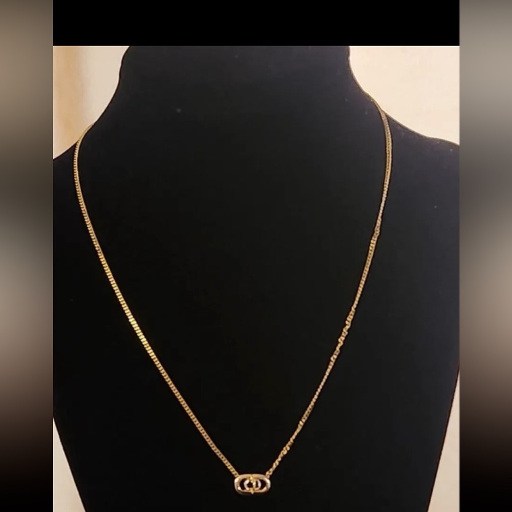 Christian Dior gold necklace